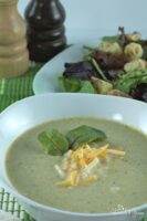Broccoli Overload Soup is quick and easy using minimal ingredients but delivering huge flavour. Can be made creamy, cheesy or both!! | homemadeandyummy.com