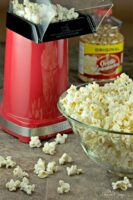 Our family favourite Maple Bacon Popcorn is so easy to make. No need for store bought when you can make gourmet popcorn at home! | homemadeandyummy.com