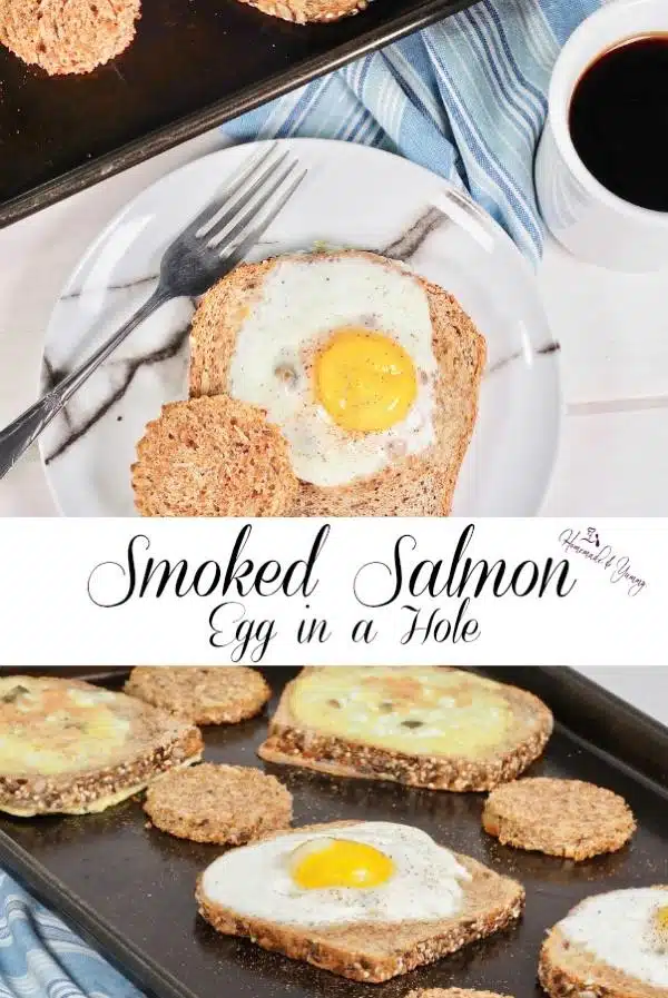 Smoked Salmon Egg In A Hole Pin Image