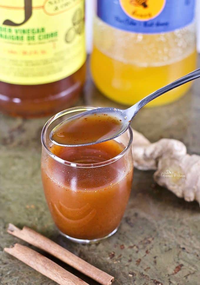 Spoonful of DIY cough remedy.