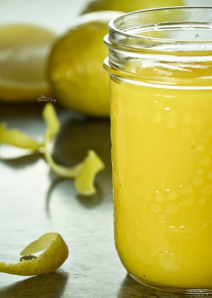 A jar of Perfect Lemon Curd ready to enjoy.
