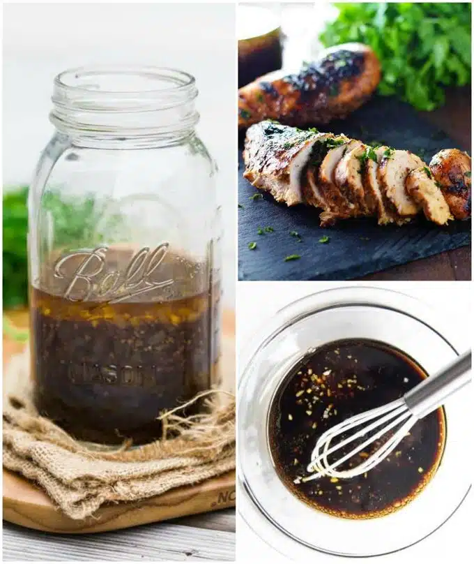 Marinade Collage for Recipe Roundup
