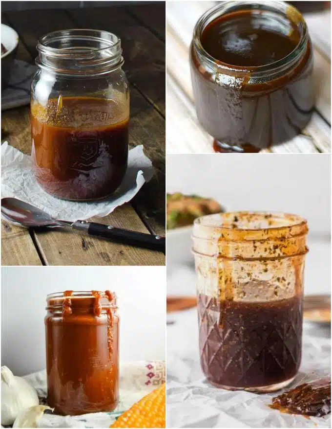 BBQ Sauce Collage for Recipe Roundup