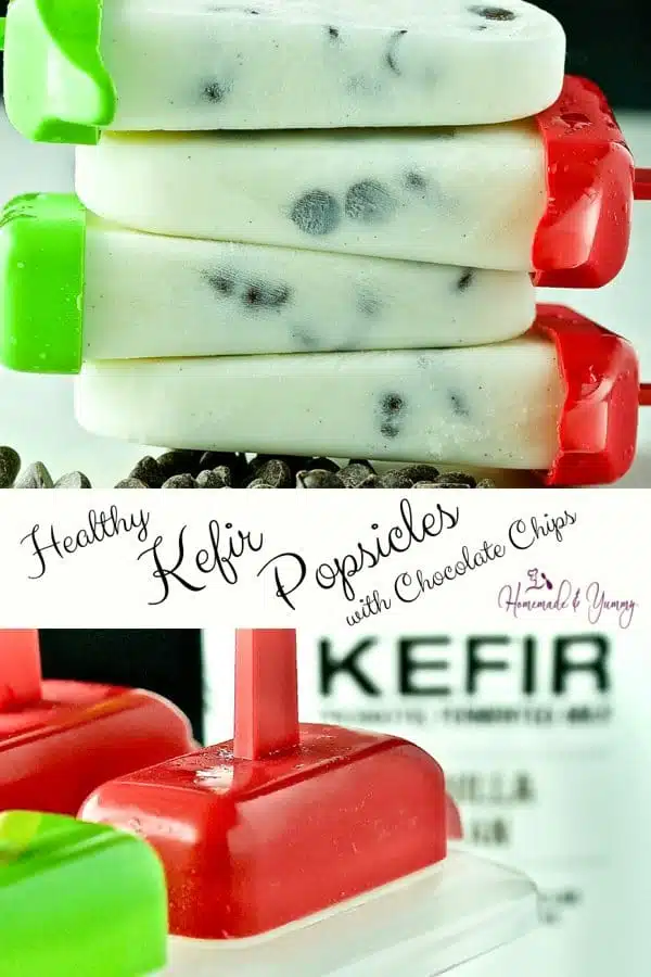 Healthy Kefir Popsicles Pin Image
