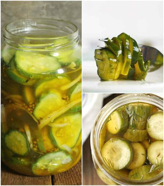 Refrigerator Sweet & Spicy Pickle Roundup Collage Image