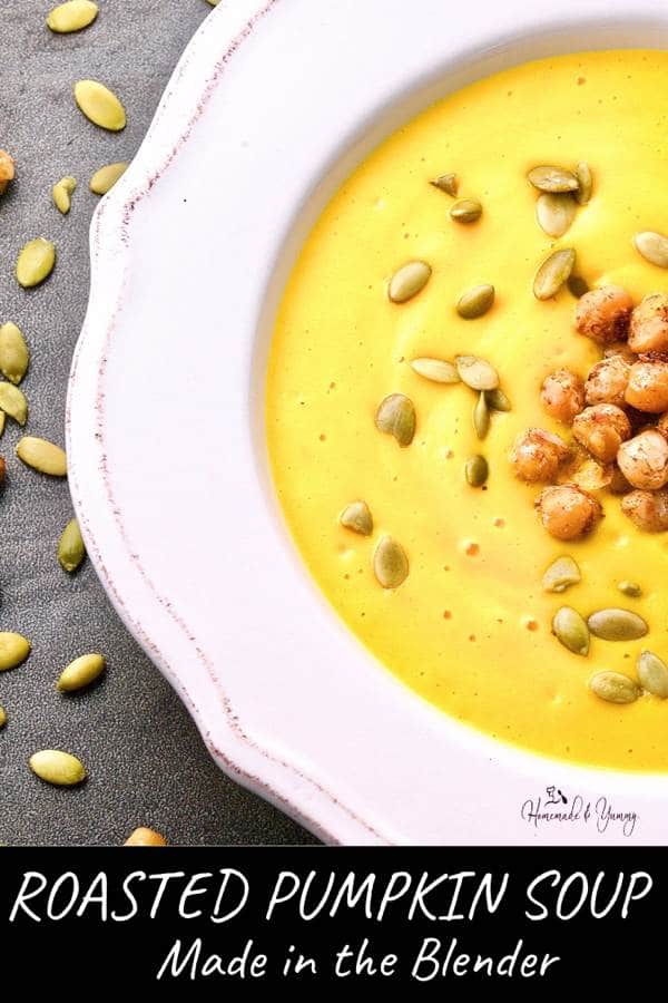 Easy Roasted Pumpkin Soup Pin Image (1 of 2)
