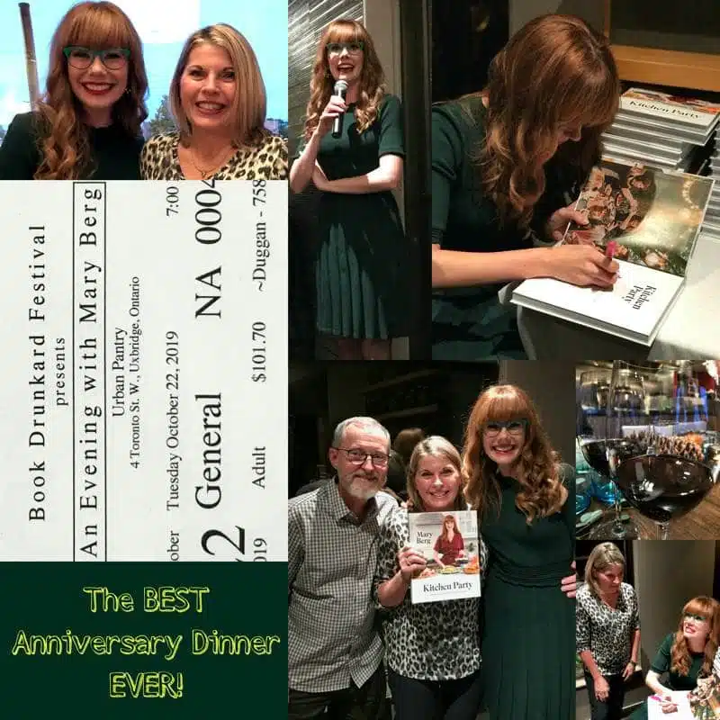 Collage of pictures from the Mary Berg book signing.