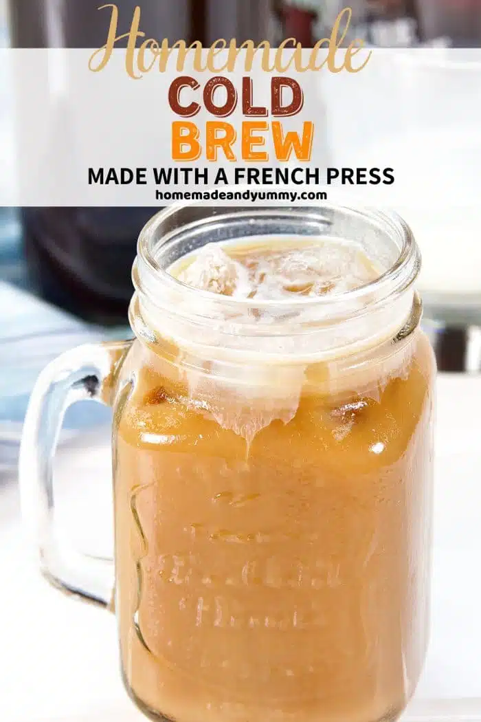 French Press Cold Brew Pin Image