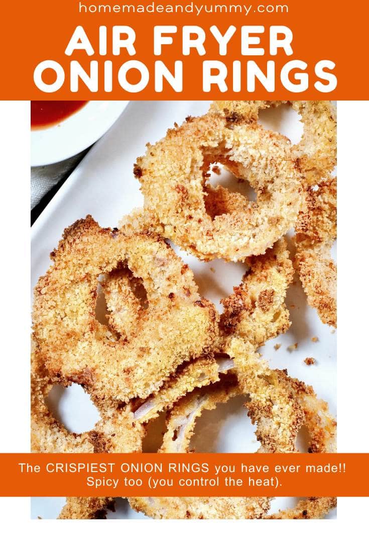 Air Fryer Onion Rings Pin Image