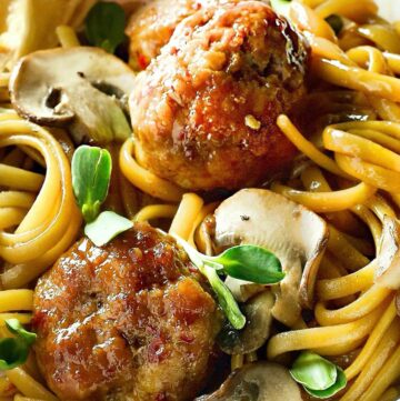 Chinese Spaghetti and Meatballs Featured Image