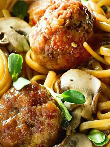 Chinese Spaghetti and Meatballs Featured Image