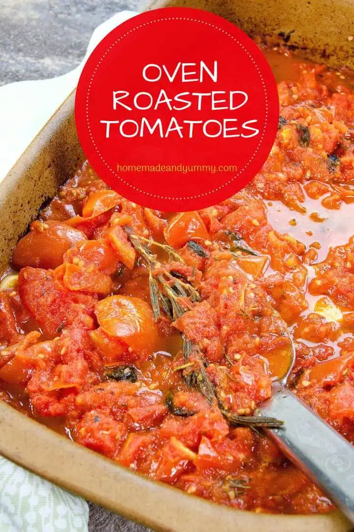 Simple Roasted Tomatoes Pin 