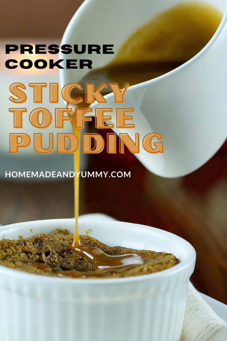 Pressure Cooker Sticky Toffee Pudding Pin Image