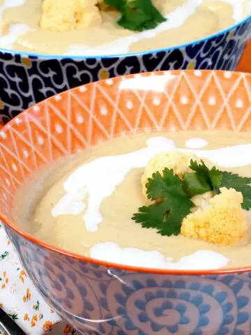 Roasted Orange Cauliflower Soup Featured Image