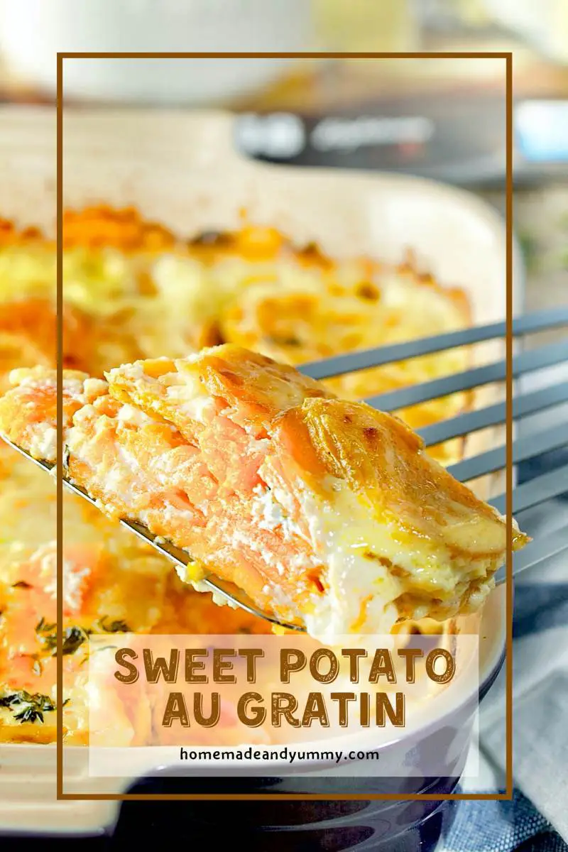 Sweet Potato Au Gratin Pin Image