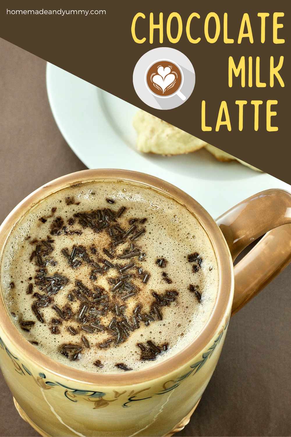 Chocolate Milk Latte Pin Image