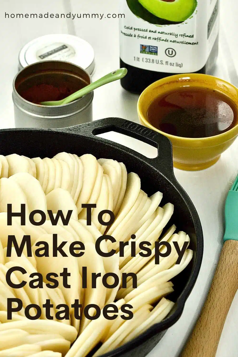 Crispy Cast Iron Potatoes Pin