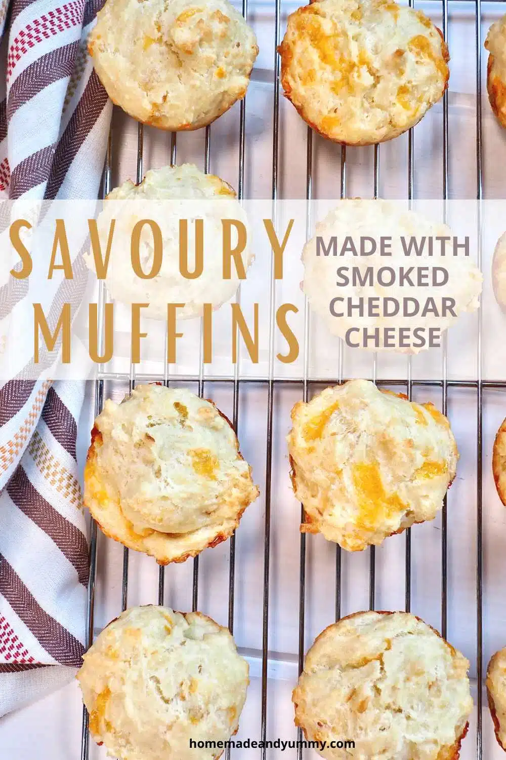 Savoury Cheese and Onion Muffins Pin