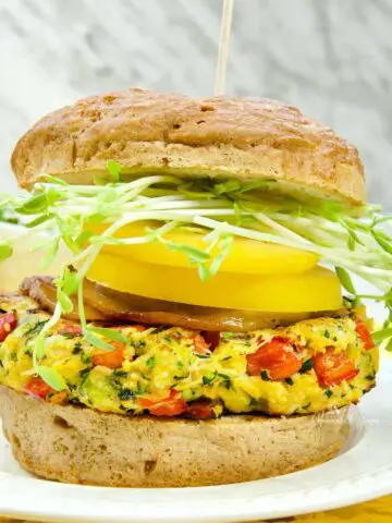 Zucchini and Pancetta Burger Featured Image