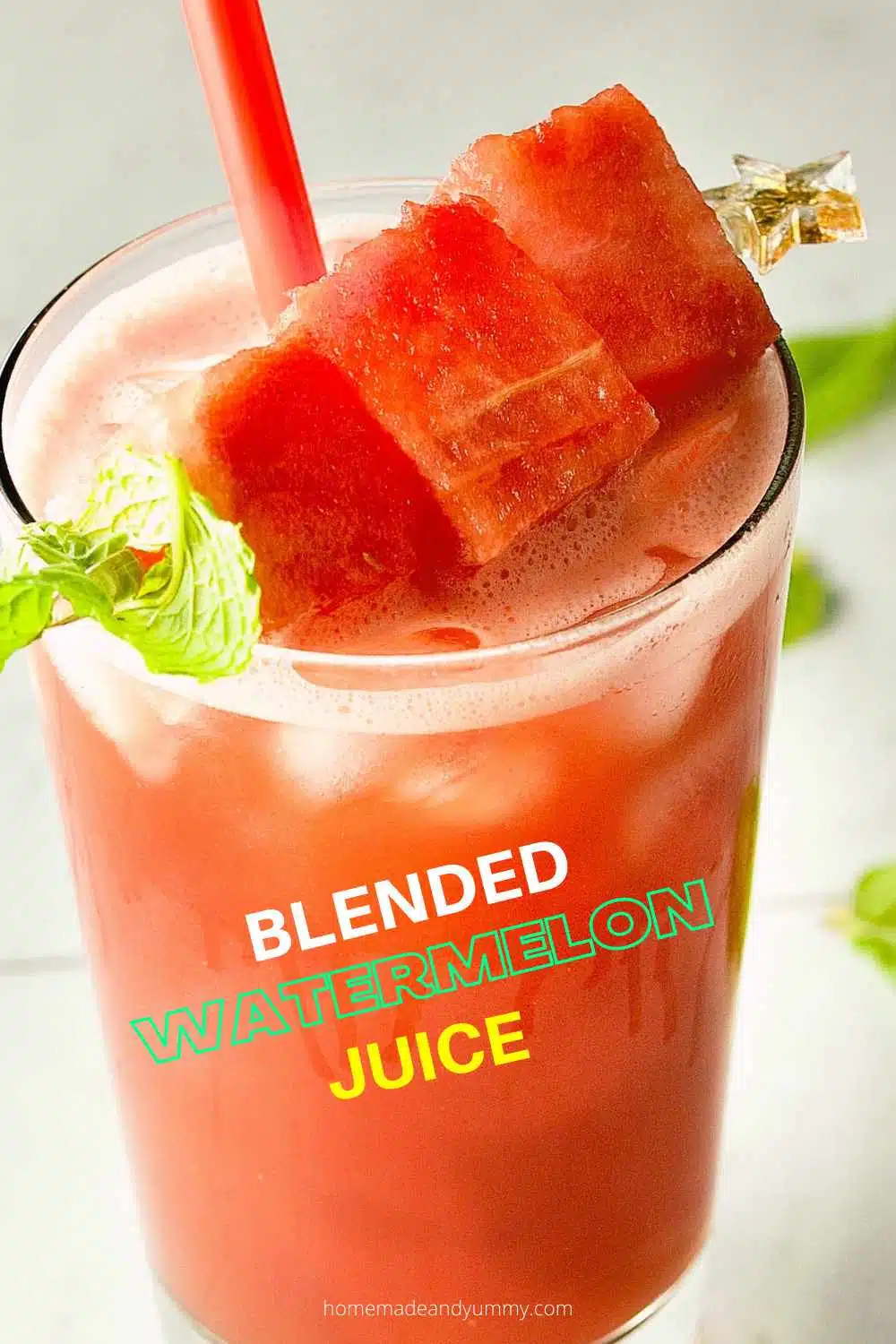 Blended Watermelon Juice Pin