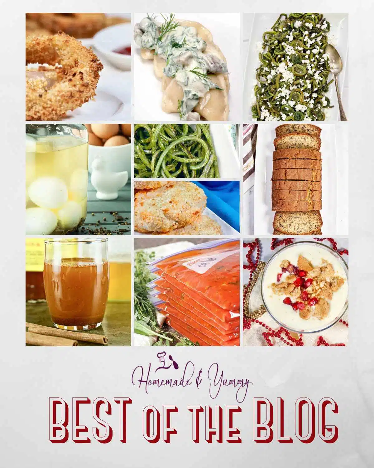 The BEST of the BLOG top 10 recipes.