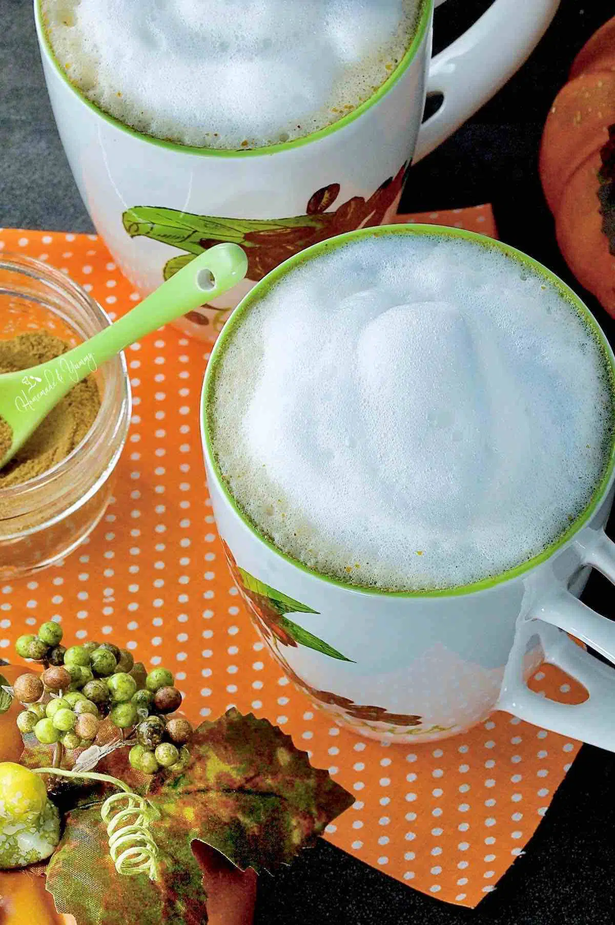 Pumpkin latte recipe for fall.