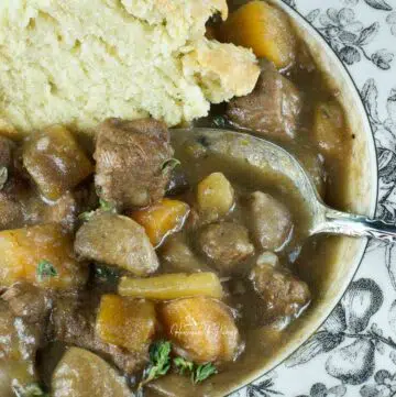 Traditional Irish stew made with Guinness.