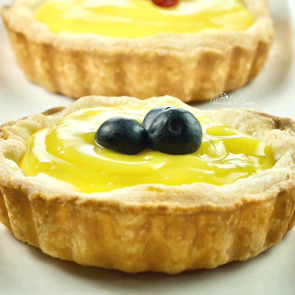 Easy Lemon Tarts With Curd Filling | Homemade &amp; Yummy