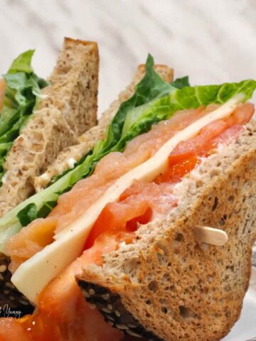The best smoked salmon sandwich.