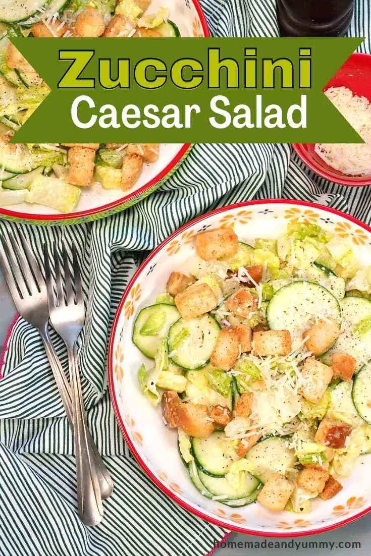 Zucchini Caesar Salad Pin