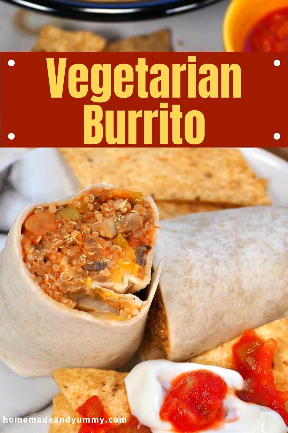 Vegetarian Burrito pin.