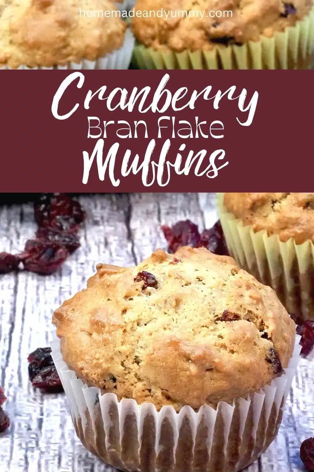 Pin for Cranberry Bran Muffin