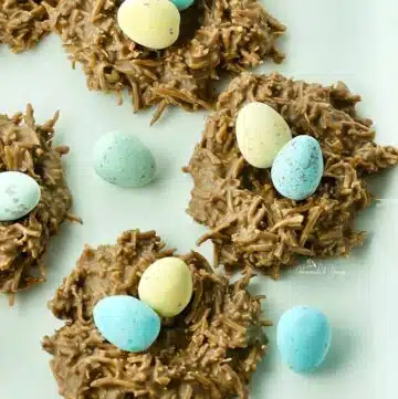Chocolate Coconut Nests for Easter.