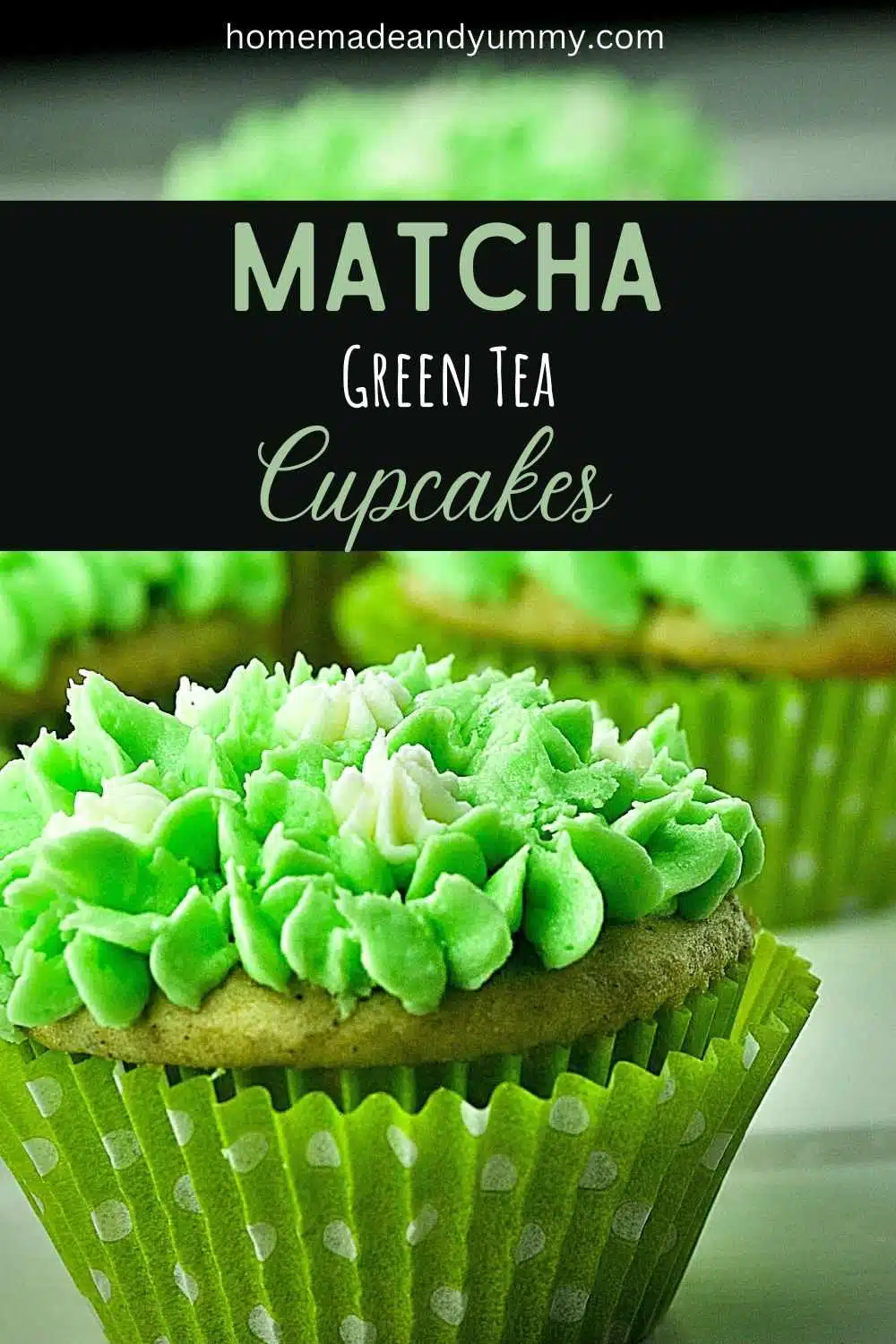 Green Tea Cupcake pin