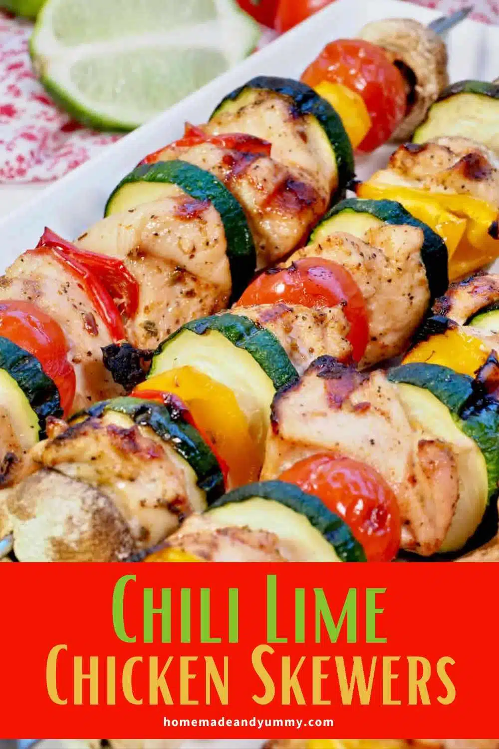Chili and Lime BBQ Chicken Skewers