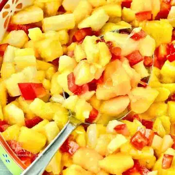 Grilled Pineapple Mango Salsa perfect for summer meals.