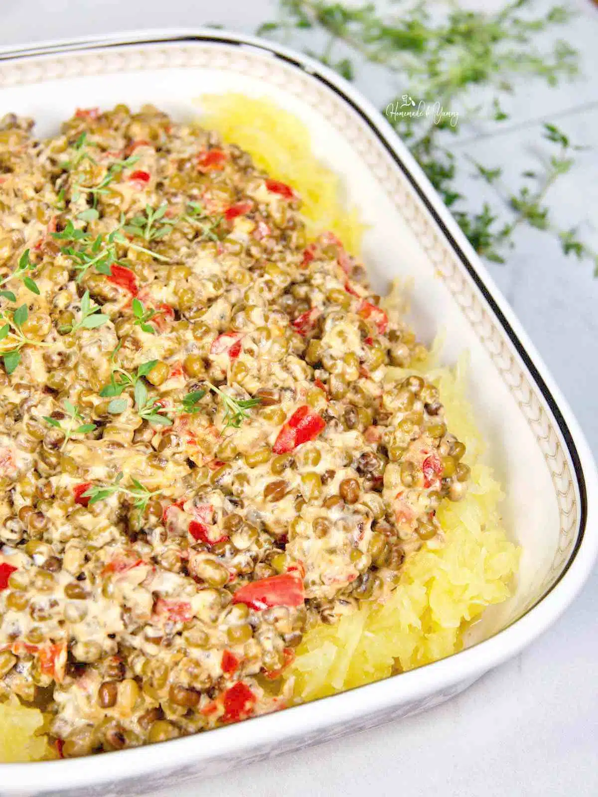 Puy Lentil Recipe for meatless pasta sauce.