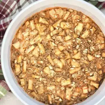 Baked Apple Oatmeal for breakfast.