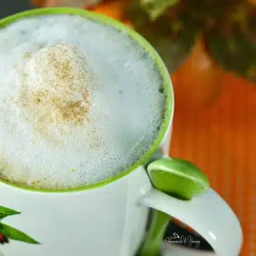 DIY pumpkin latte made at home.