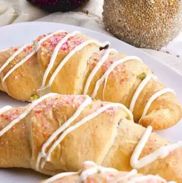 Christmas croissants stuffed with holiday flavours.