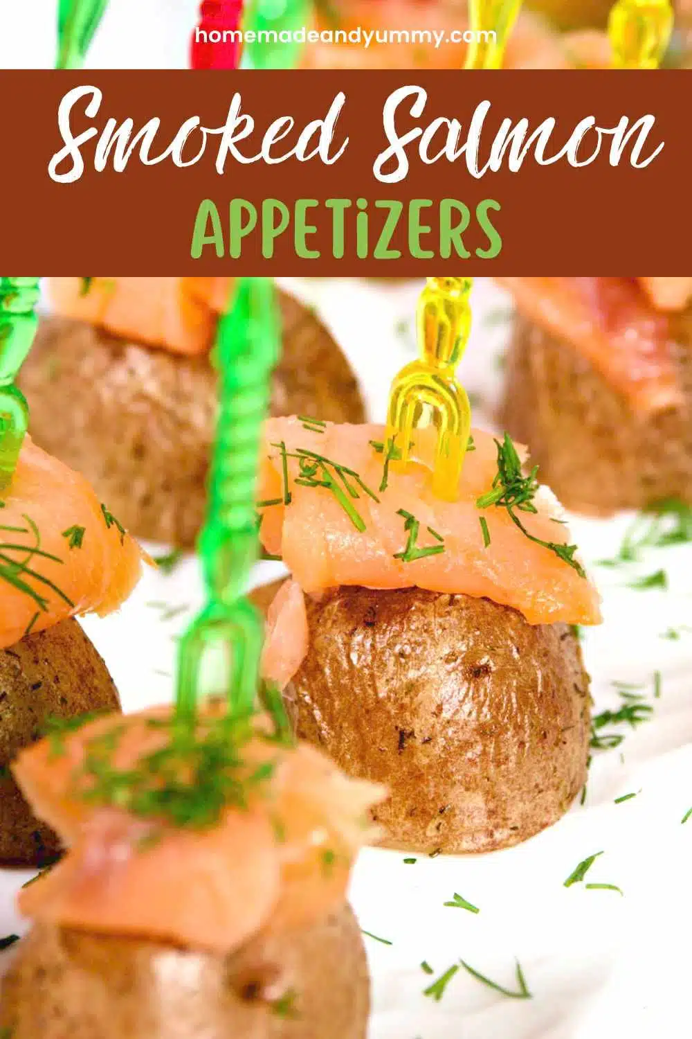 Smoked salmon and potato appetizers are party perfect.