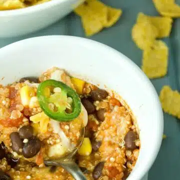 Mexican quinoa mini casseroles.