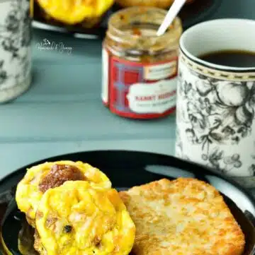 Baked egg muffins for breakfast.