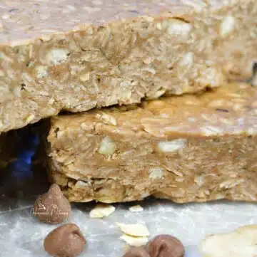Easy homemade granola bars, no-bake version.