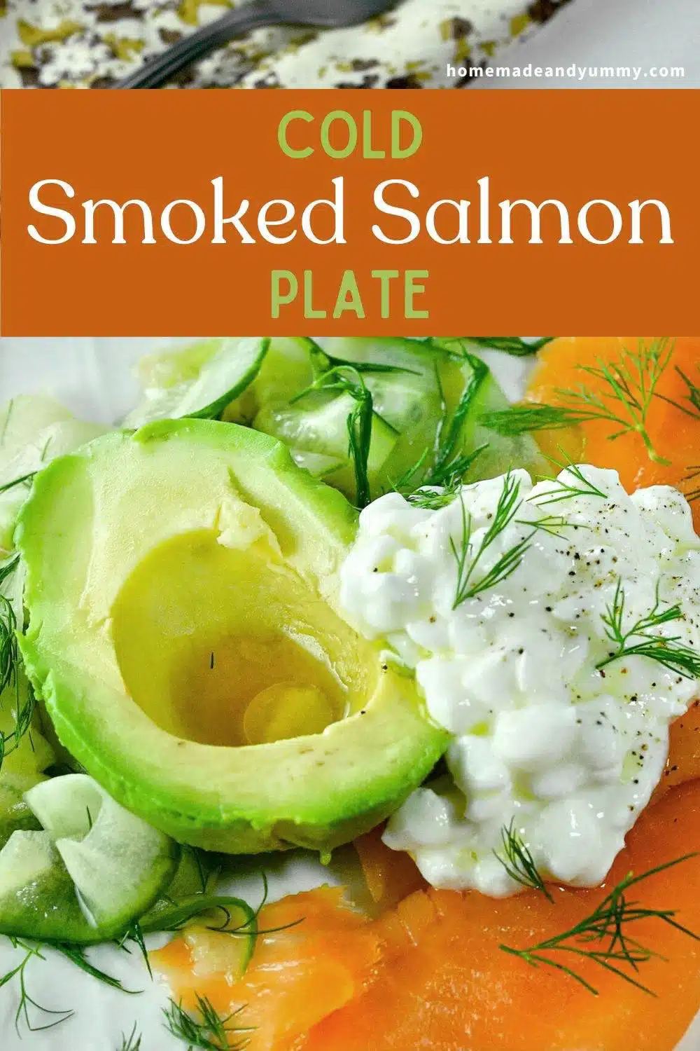 Smoked Salmon Cold Plate dinner idea.
