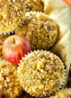 Apple muffins with toffee bits are perfect for fall.