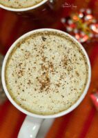 Rum and eggnog latte for the holidays.