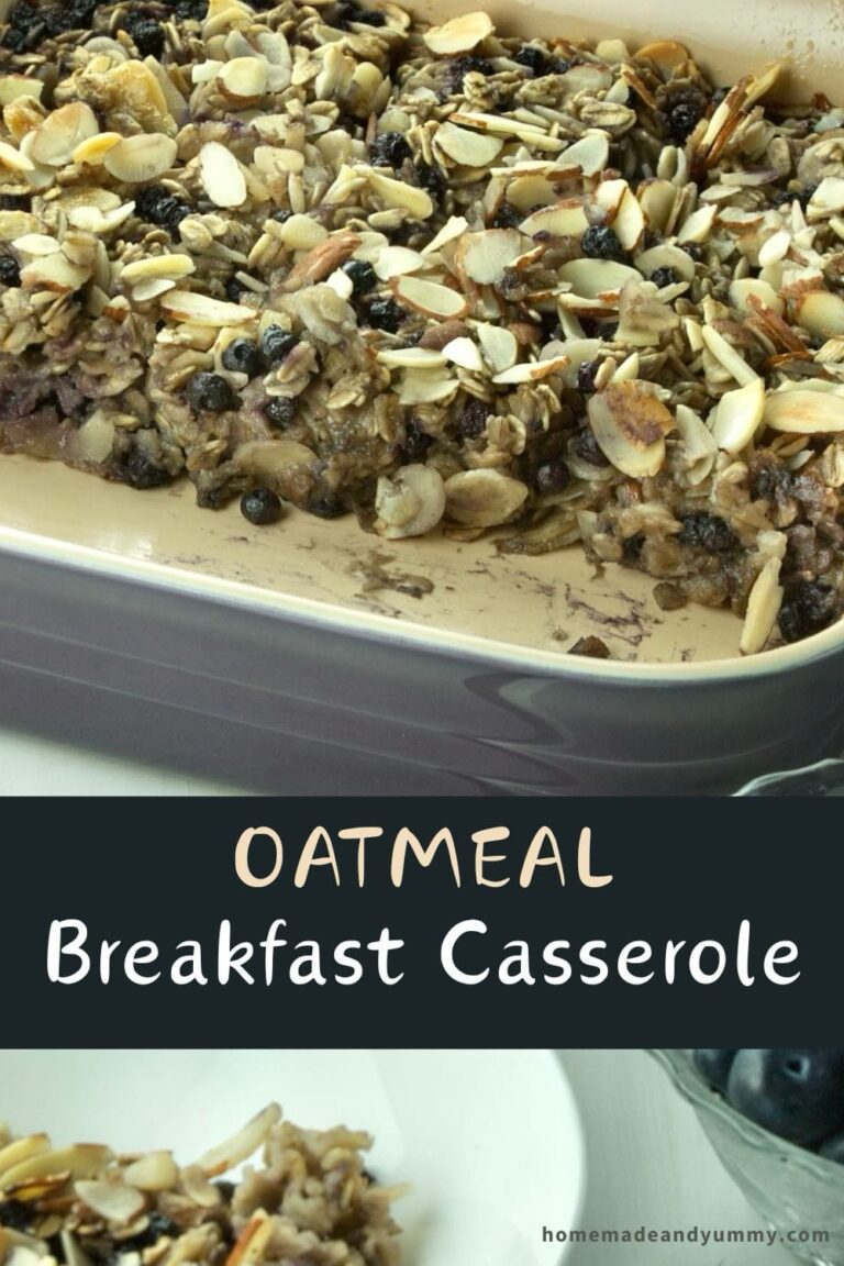 Oatmeal Breakfast Casserole | Homemade &amp; Yummy