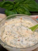 Sun-dried tomato and basil flavoured mayo.