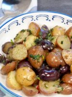 Ukrainian dill potatoes with green onion.